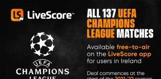 LiveScore to provide free ‘innovative coverage’ of UCL